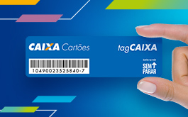 Com a tagCAIXA você não pega filas e faz pagamentos sem sair do carro! Utilize em pedágios, estacionamentos e muito mais.